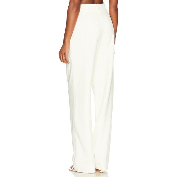 Revolve Nonchalant Label Pilar Pant Trouser Slim Fit Soft Cream White X-Small - Picture 3 of 14